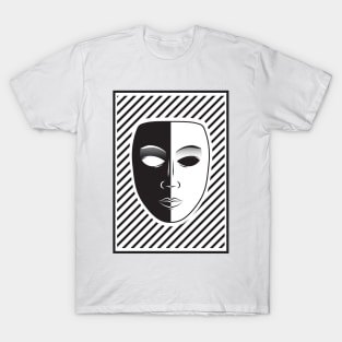 Black and White Mask T-Shirt